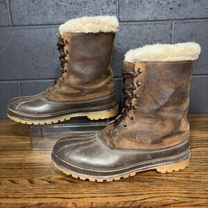 Vintage Sorel Men’s 12 Waterproof Insulated Winter Duck Boots Made in Canada